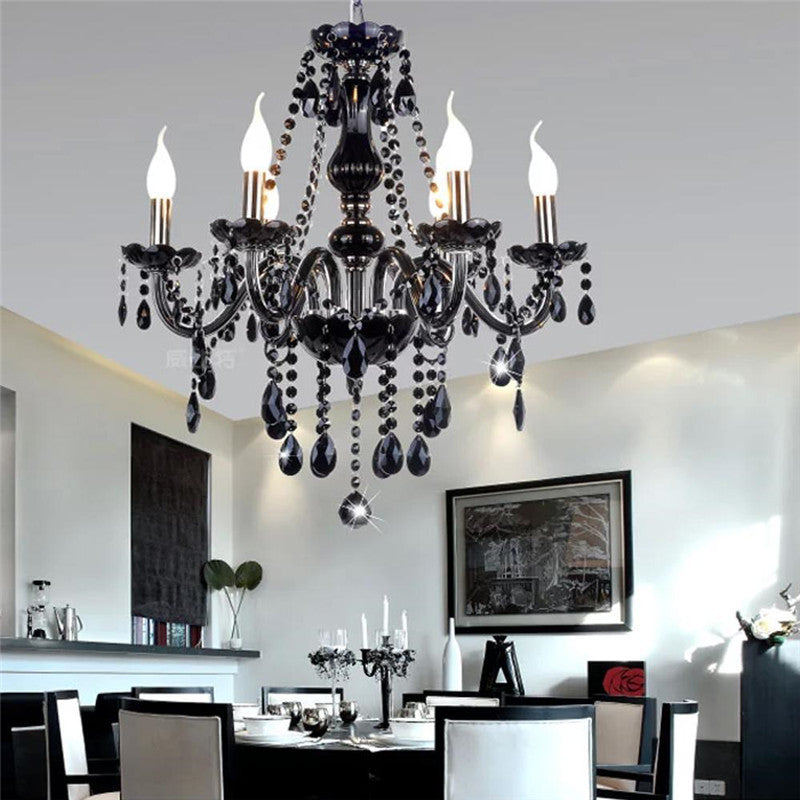 Candelabru de cristal negru - scuro