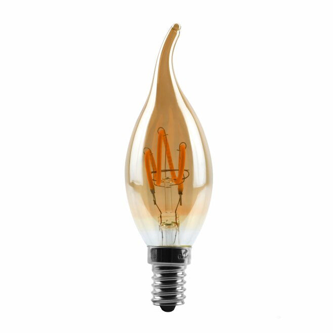 Bec cu filament Led c35l – soclu e14 (ambra)