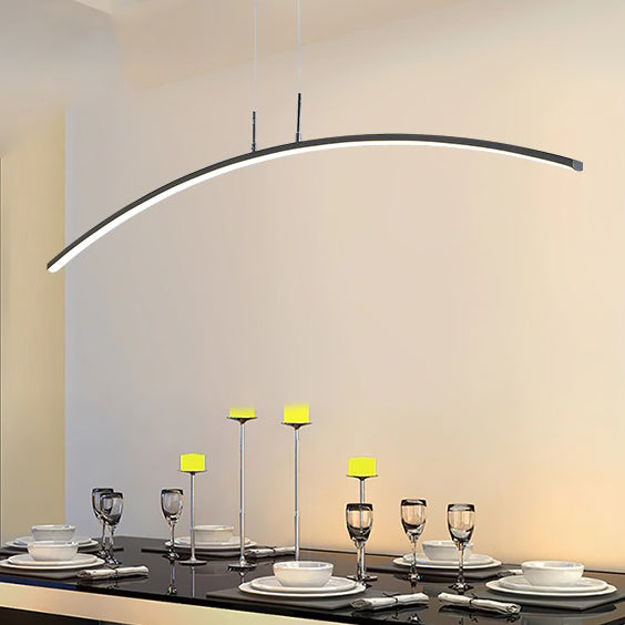 Candelabru contemporan pentru camera de zi – curva