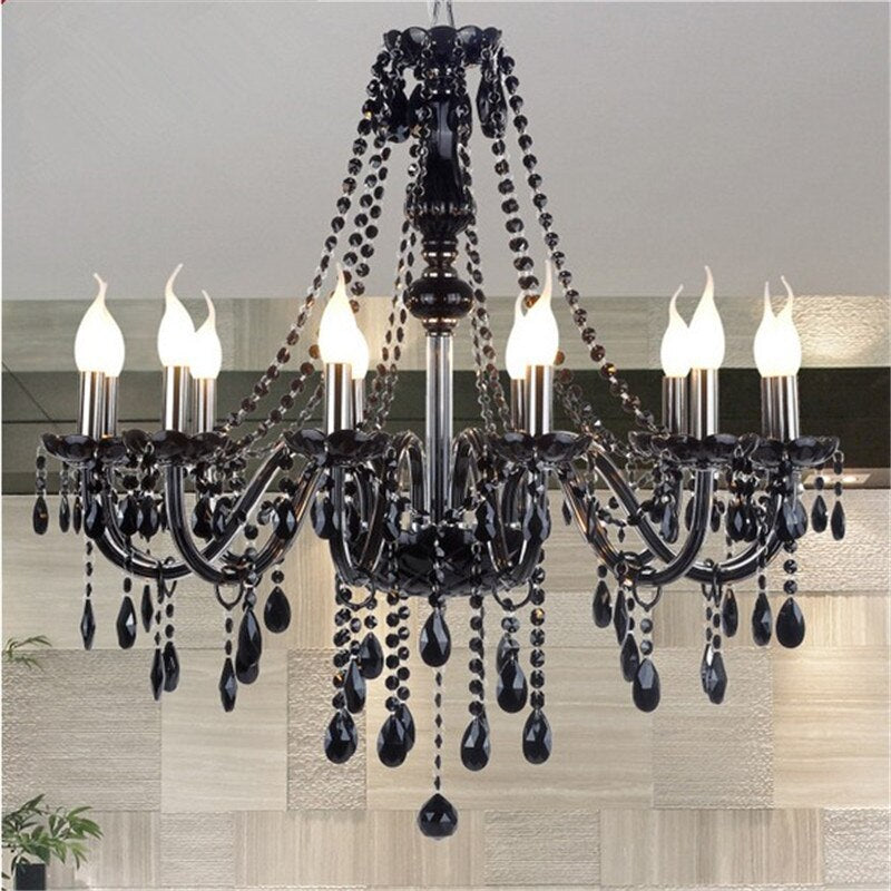 Candelabru de cristal negru – scuro