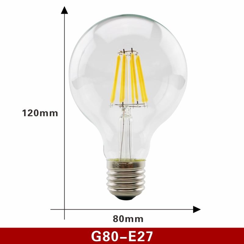 Glödlampa g80 e27