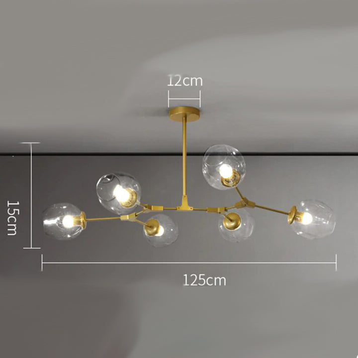 Candelabru din sticlă transparentă - trasparente