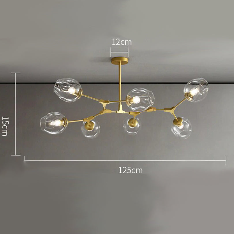 Candelabru din sticlă transparentă - trasparente