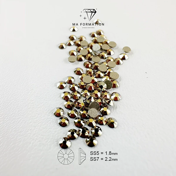 Strasuri dentare Swarovski Crystal Metallic Sunshine