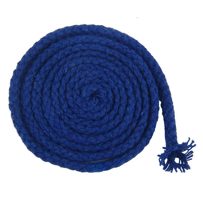 Cuerda de macramé trenzada de 5 mm 100 m Azul marino