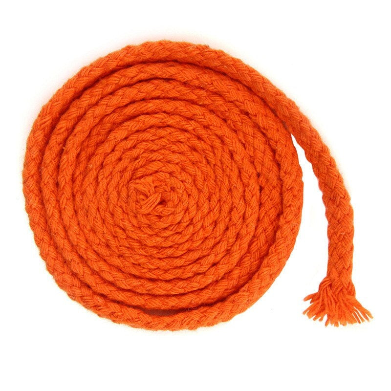 Cuerda de macramé trenzada de 5 mm 100 m naranja