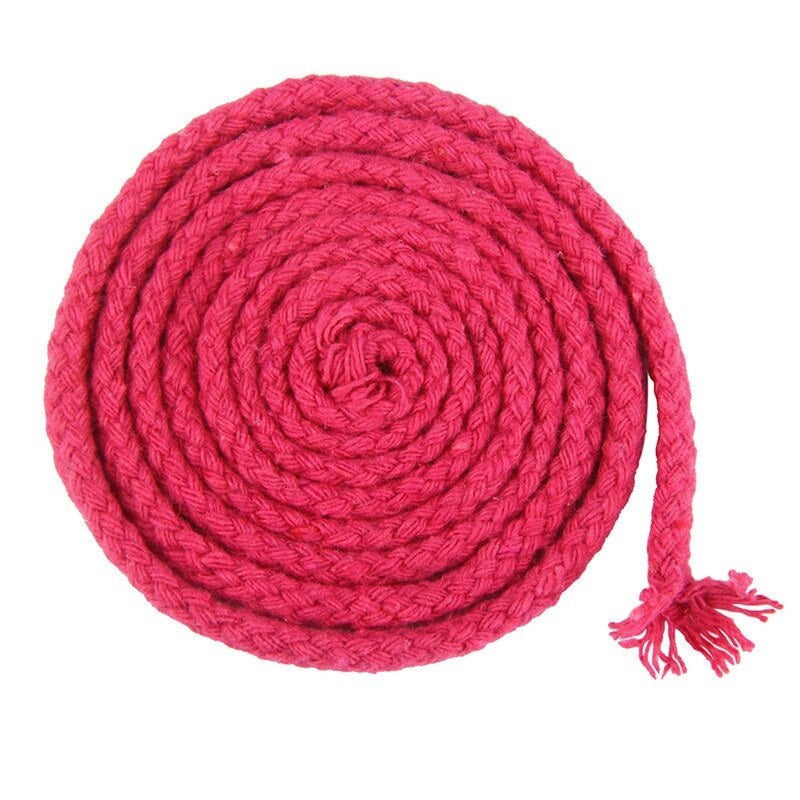 Cuerda de macramé trenzada de 5 mm 100 m color rosa caramelo