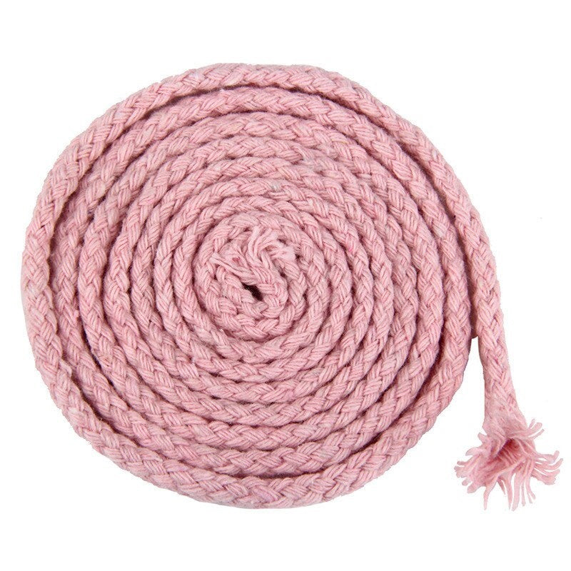 Cuerda de macramé trenzada de 5 mm 100 m rosa claro