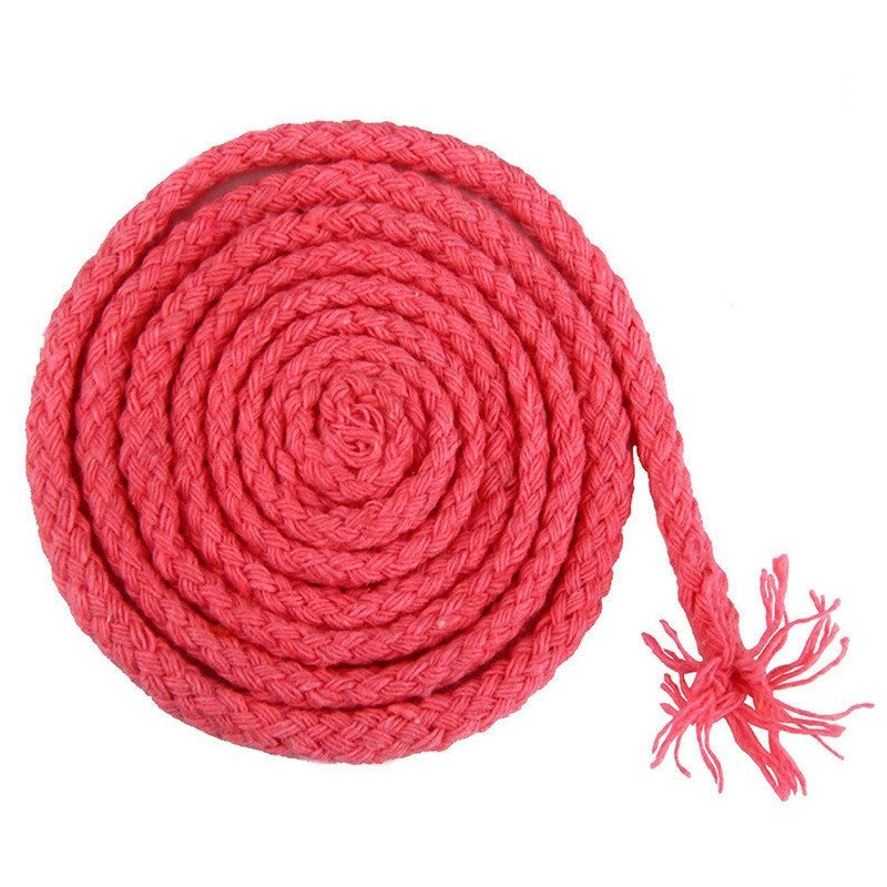 Cuerda de macramé trenzada de 5 mm 100 m rosa fluorescente