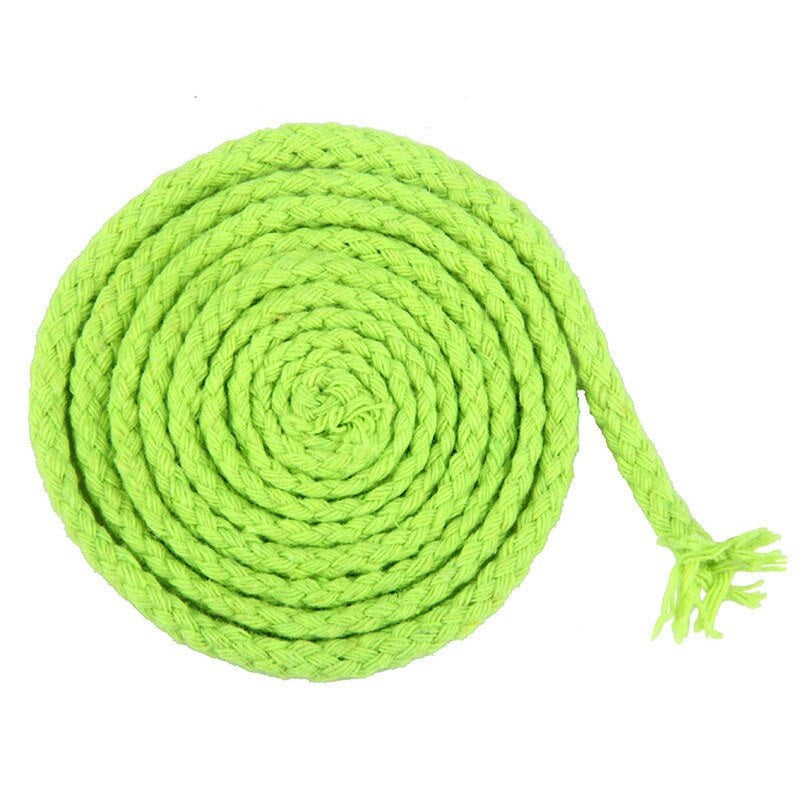 Cuerda de macramé trenzada de 5 mm 100 m verde fluorescente