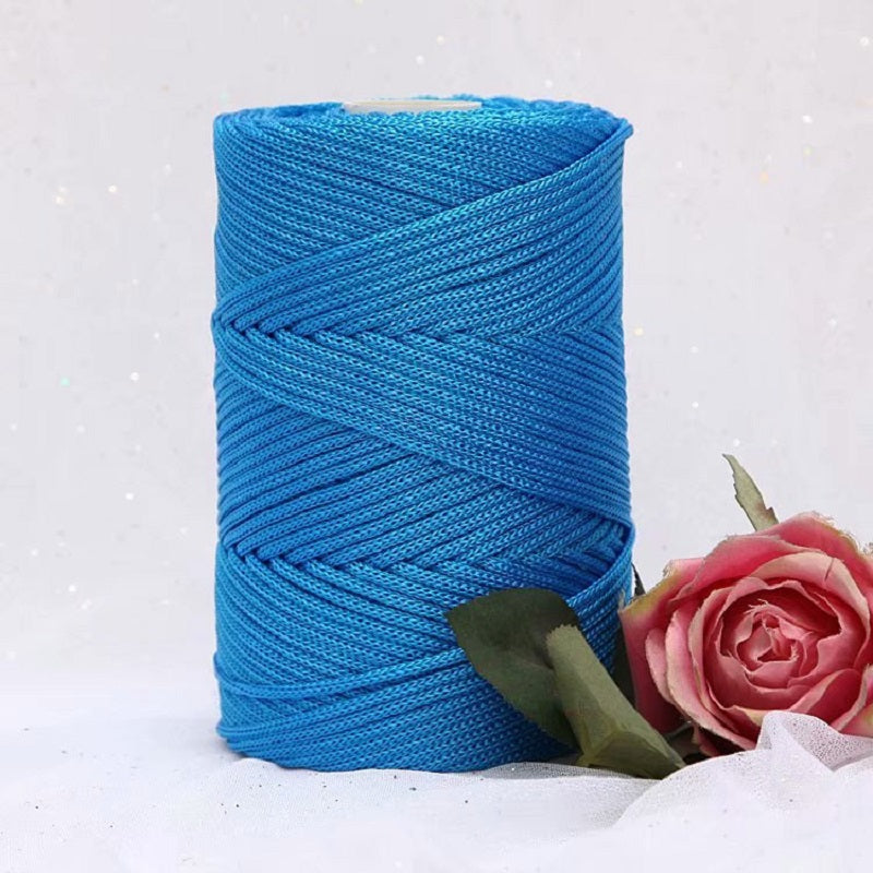 Hilo de nylon para macramé 3mm por 200m color azul cielo