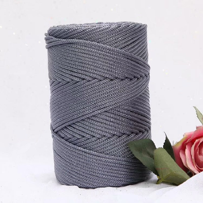 Hilo de nylon para macramé 3mm por 200m color gris medio