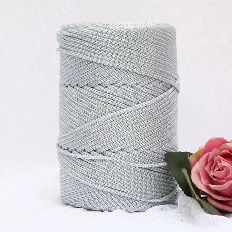 Hilo de nylon para macramé 3mm por 200m color gris