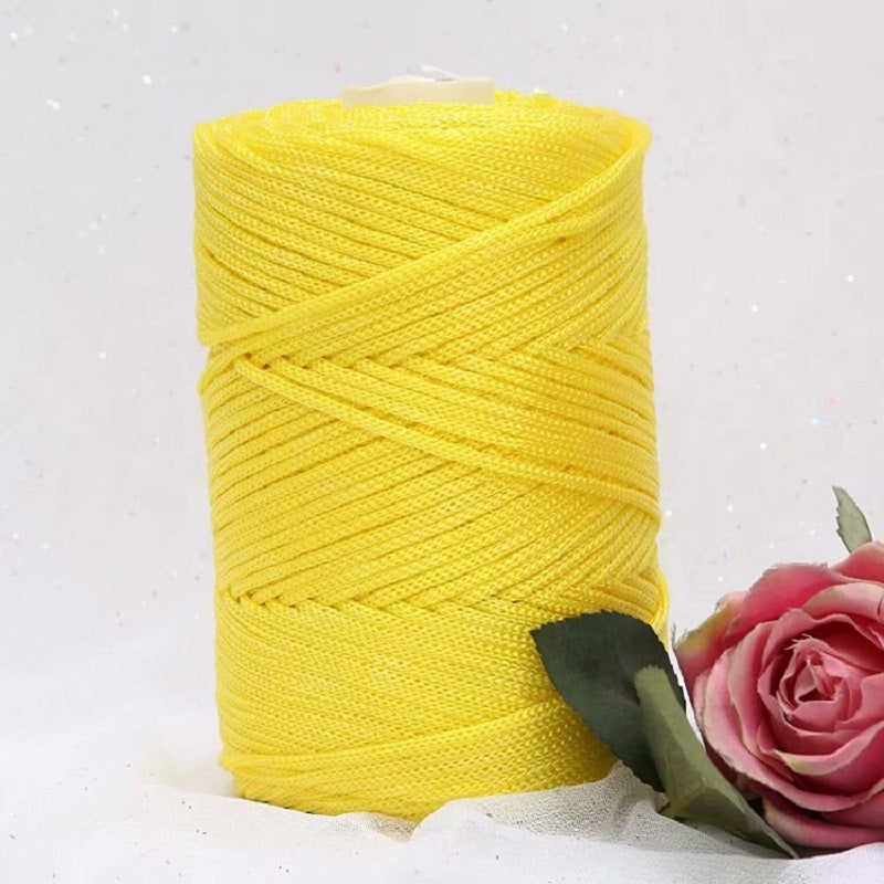 Hilo de nylon para macramé 3mm por 200m color amarillo