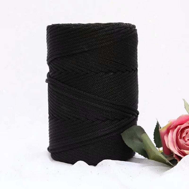 Hilo de nylon para macramé 3mm por 200m color negro