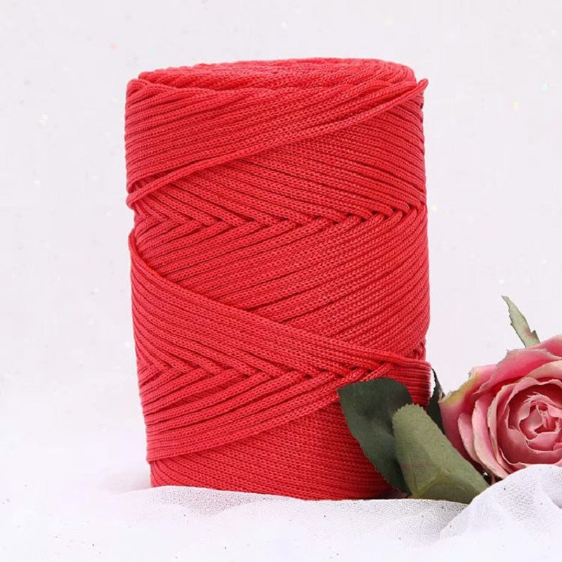 Hilo de nylon para macramé 3mm por 200m color rojo