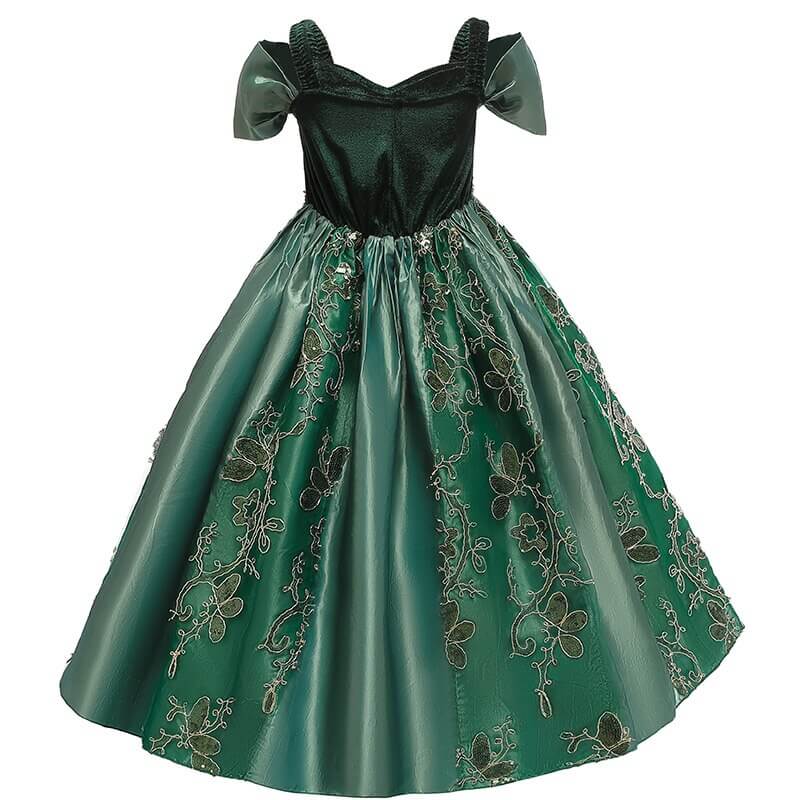 Rochie de prințesă verde smarald