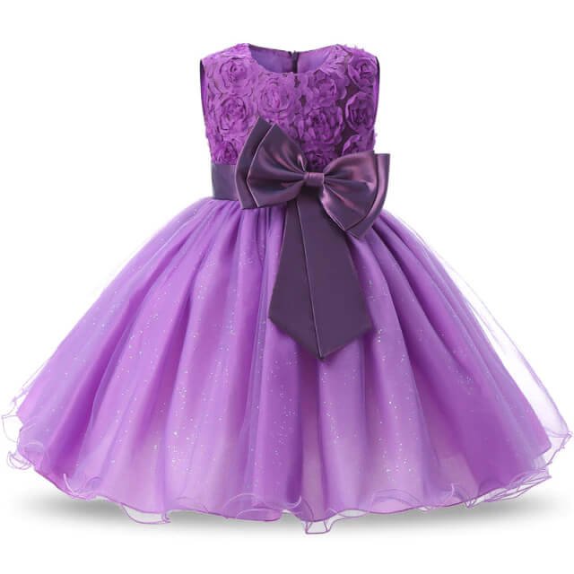 Rochie de prințesă violet pentru fete