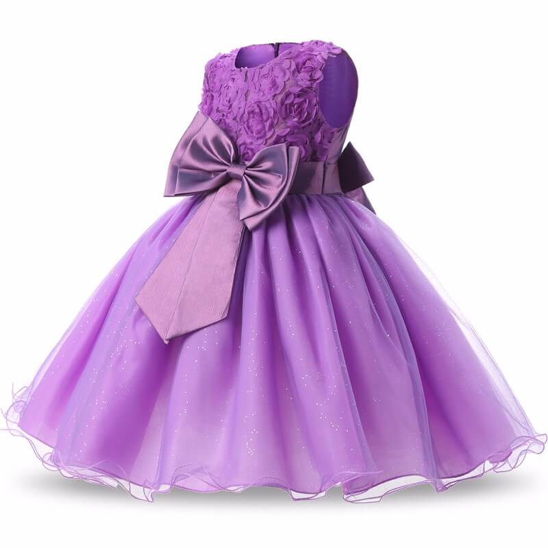 Rochie de prințesă violet pentru fete