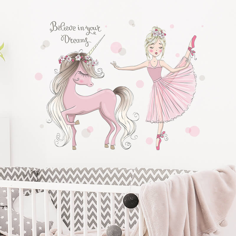 Dormitor unicorn autocolant