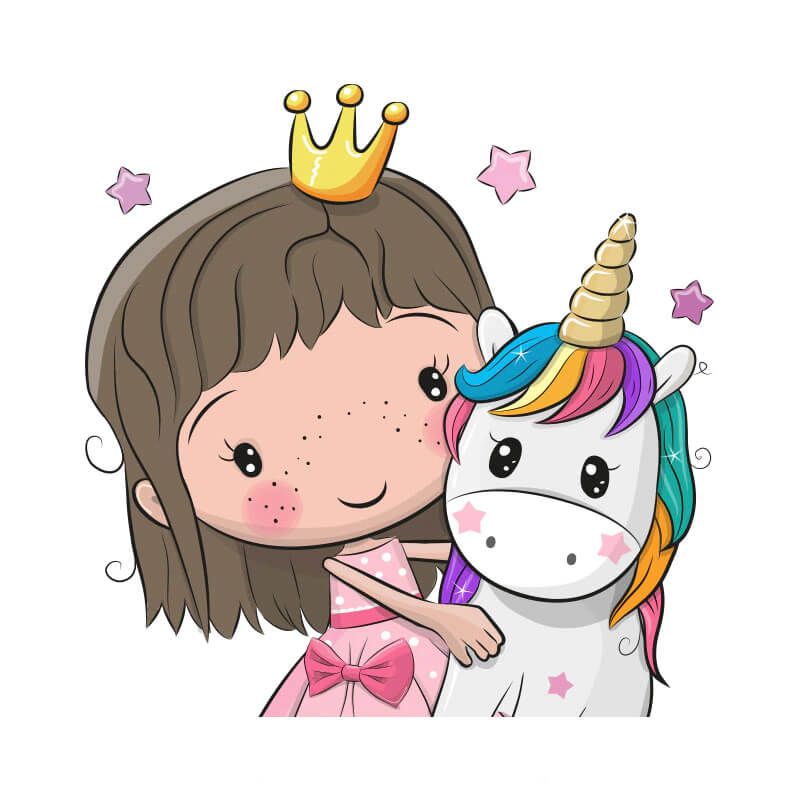 Unicorn autocolant de perete