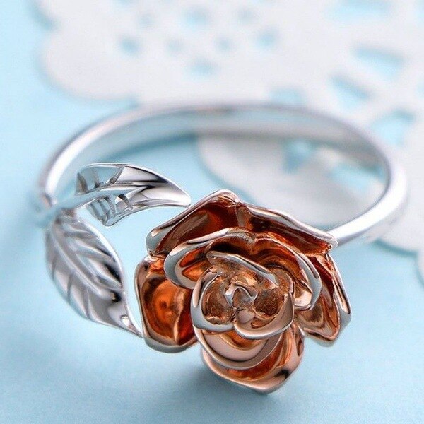 Skönheten och odjuret rosa ring