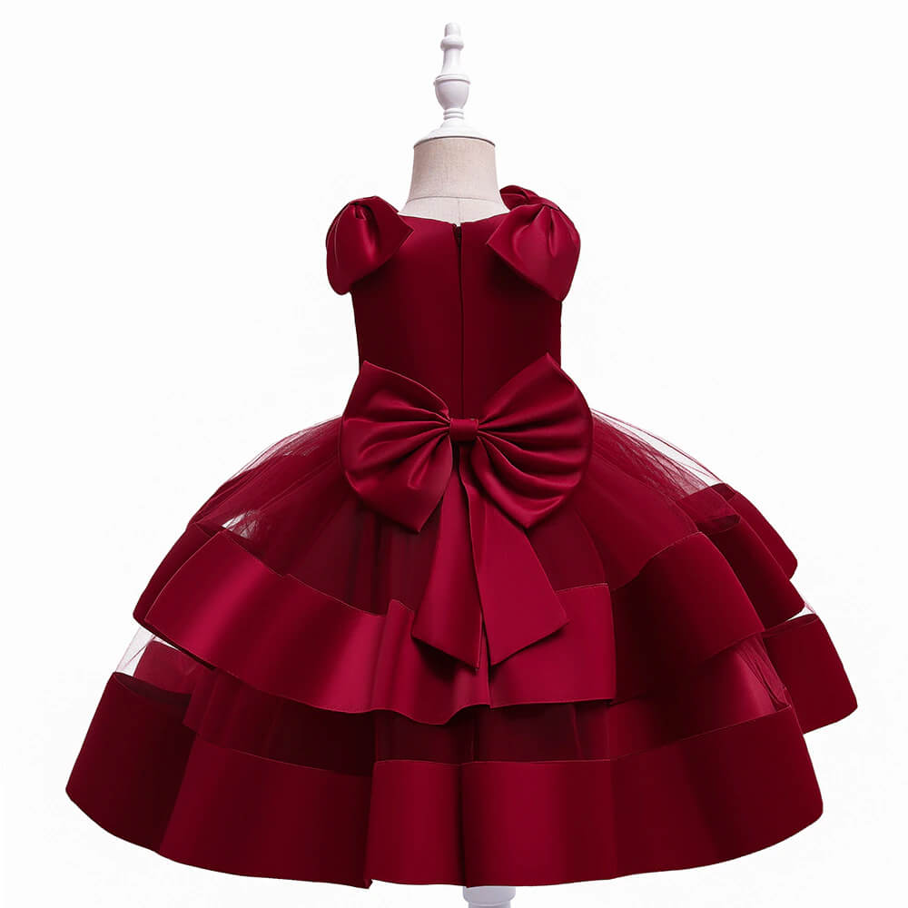 Rochie de prințesă roșu burgundy