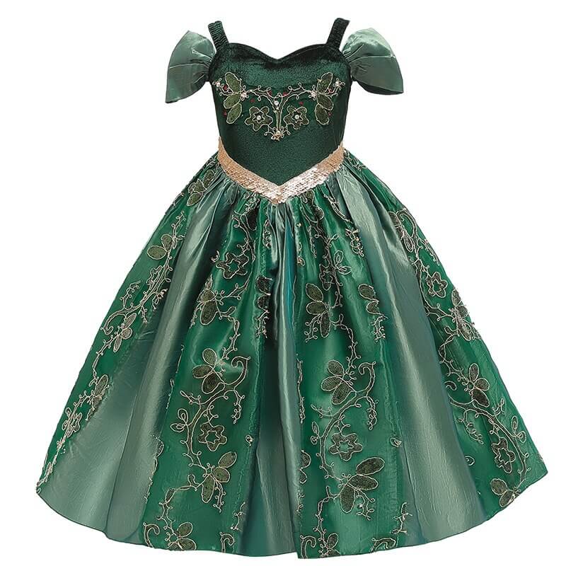 Rochie de prințesă verde smarald