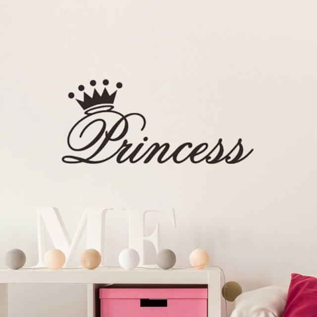 Klistermärken ecriture princesse