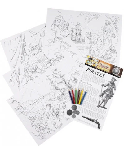 Farvelægningssæt med pirattema