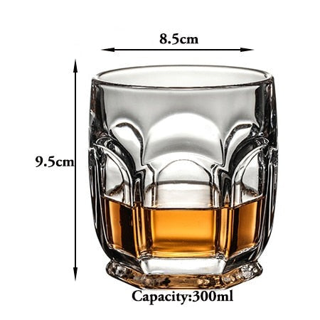 Sekskantet whiskyglass