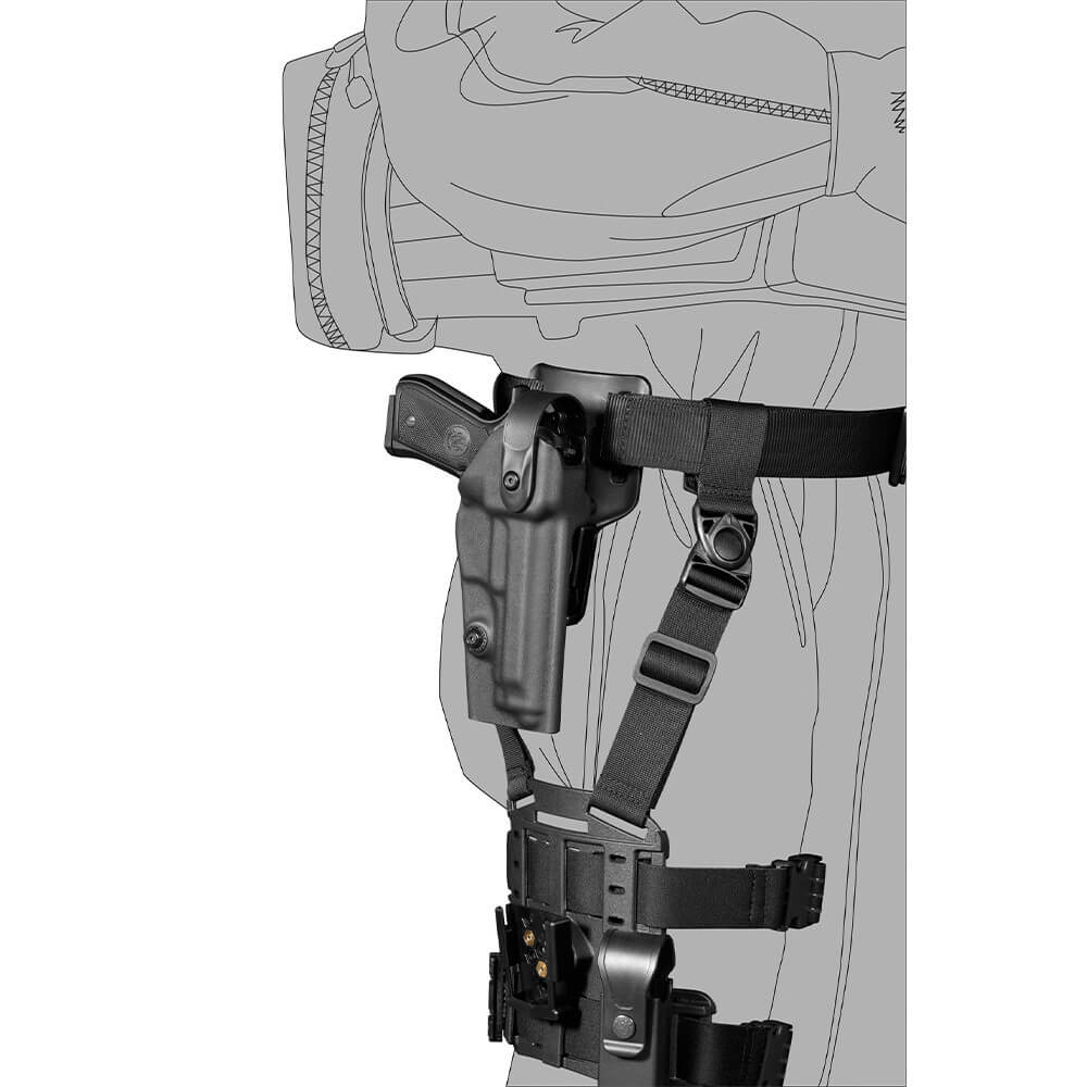 8K31 Quick Connect Rotating Holster System czarny