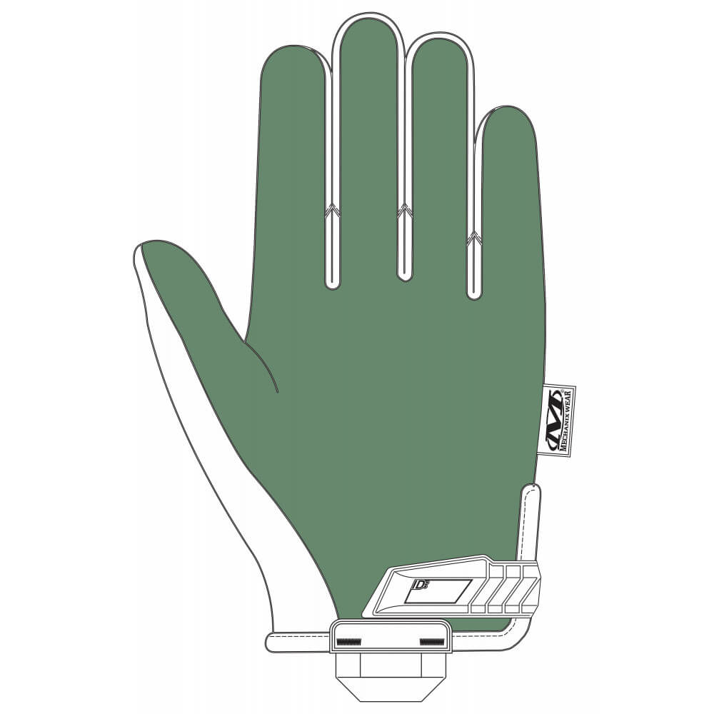 Oryginalne zielone rękawice Mechanix