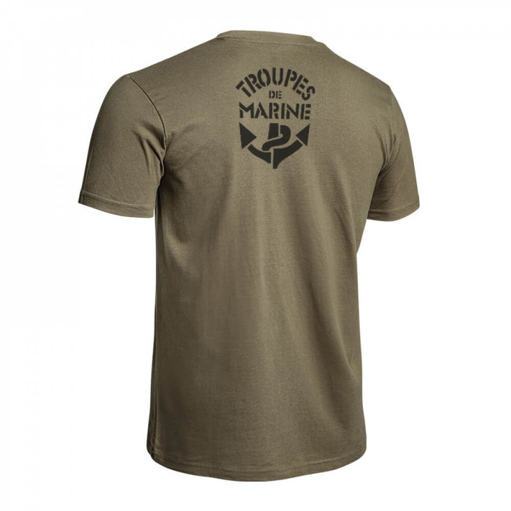 T-Shirt Marine Nationale France Strong Green