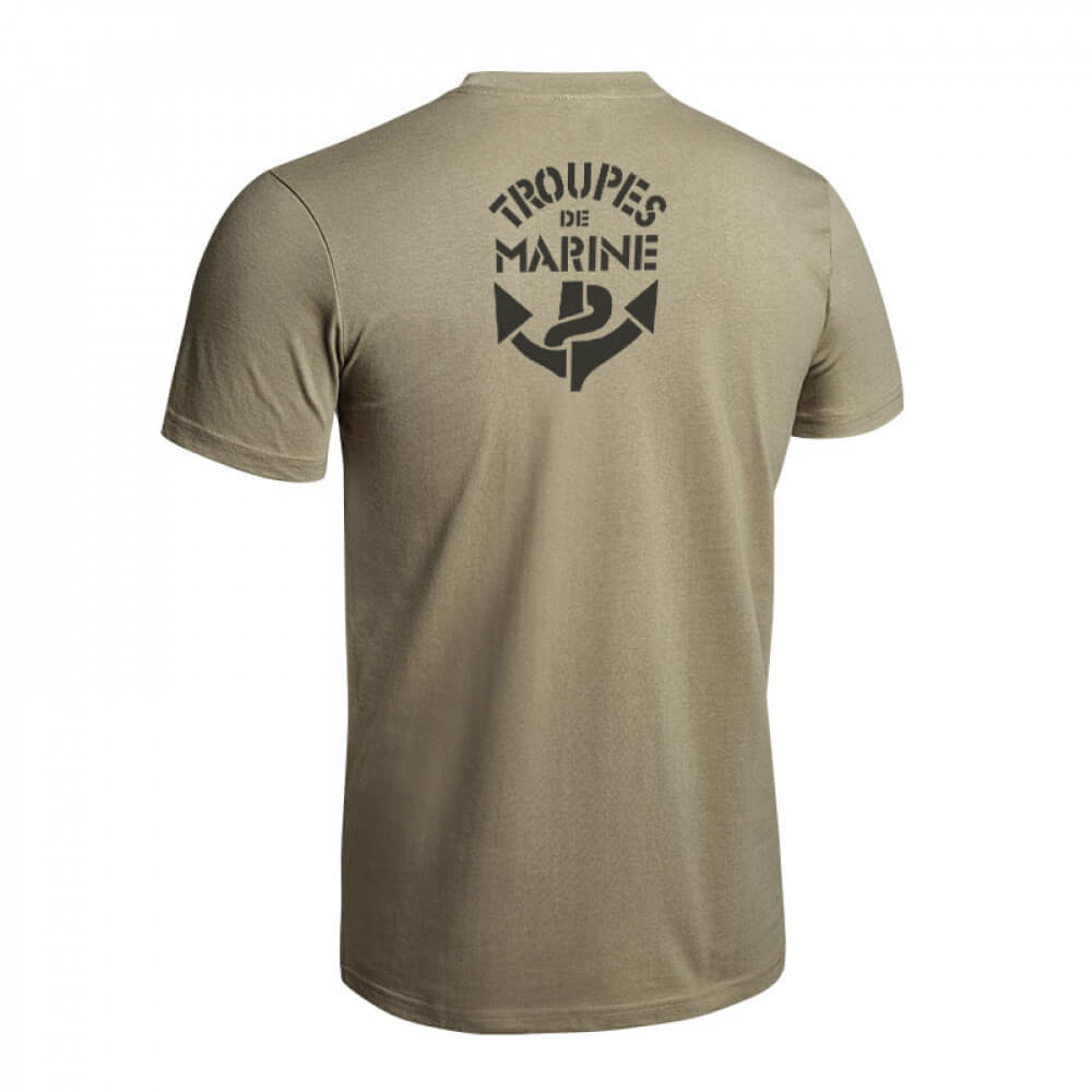 Navy T-Shirt Tan Strong
