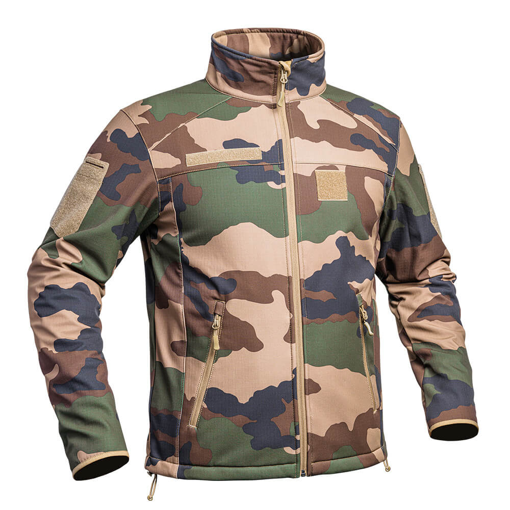 Jachetă militară Fighter camo softshell en/ce