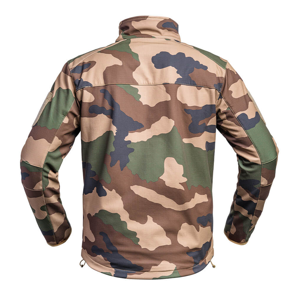 Jachetă militară Fighter camo softshell en/ce