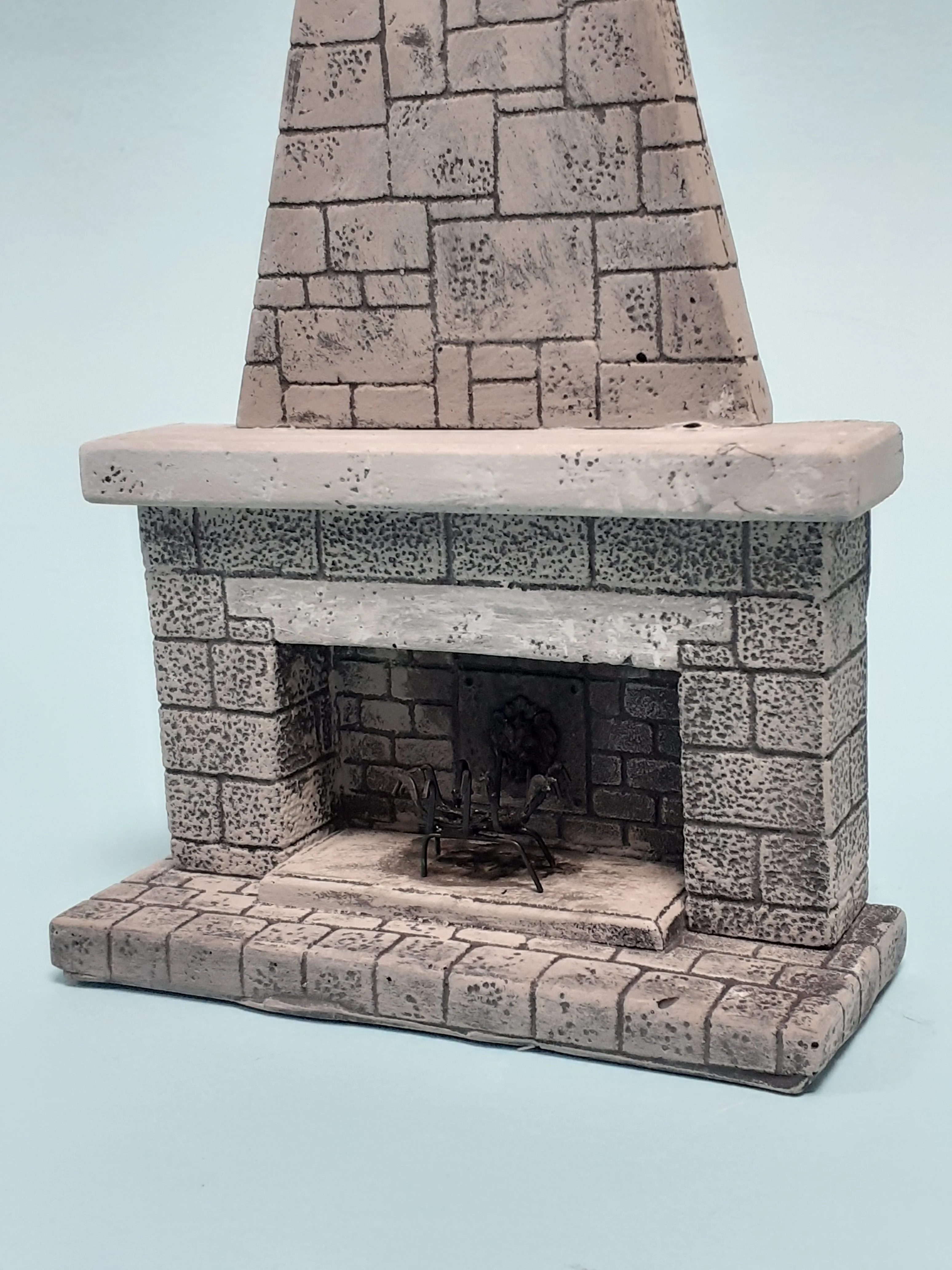 1/35 méretarányú nagy kandalló és tűzhely dioráma készlet
