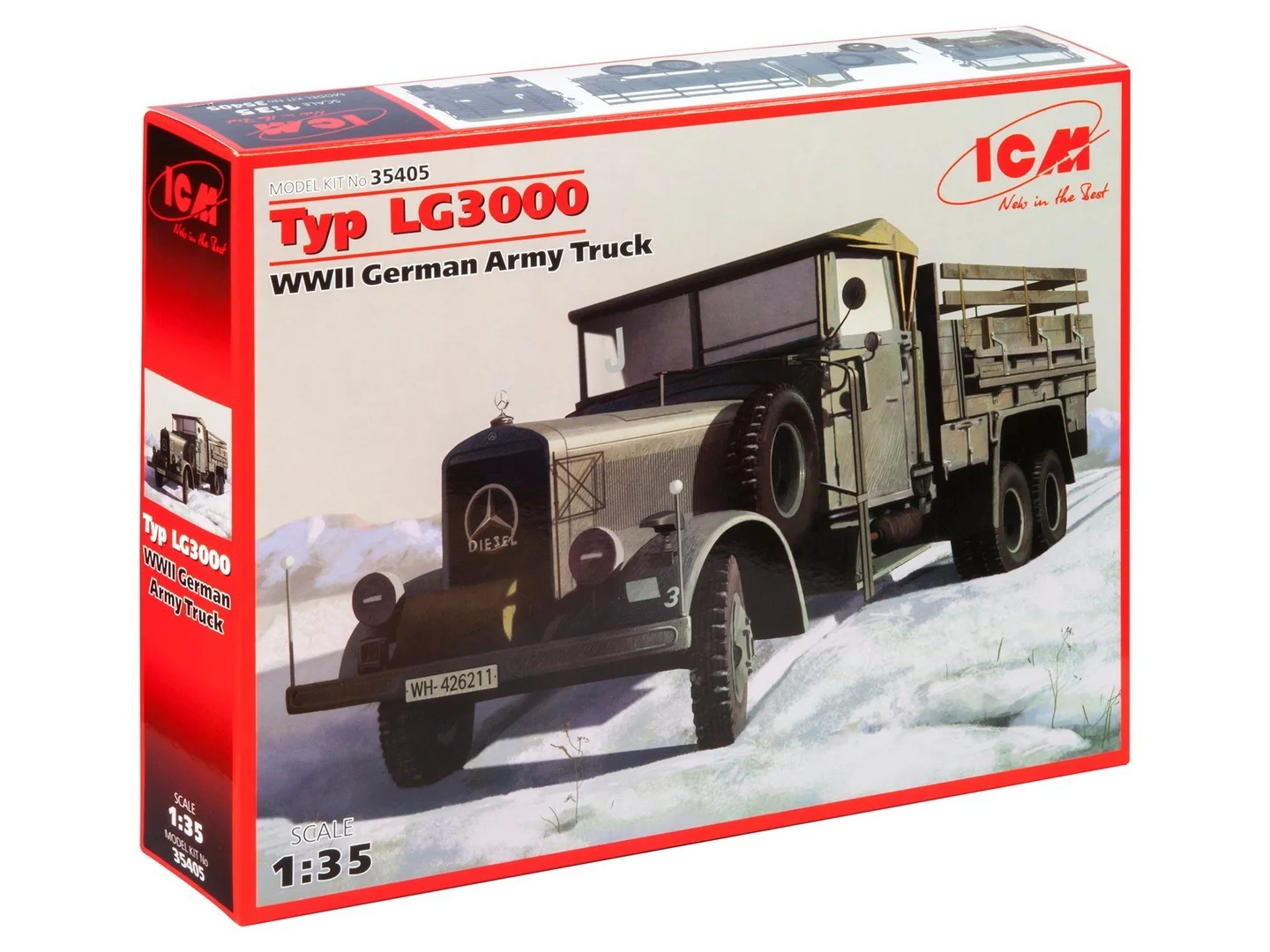ICM 1/35 WW2 Typ LG3000, saksalainen toisen maailmansodan kuorma-auto