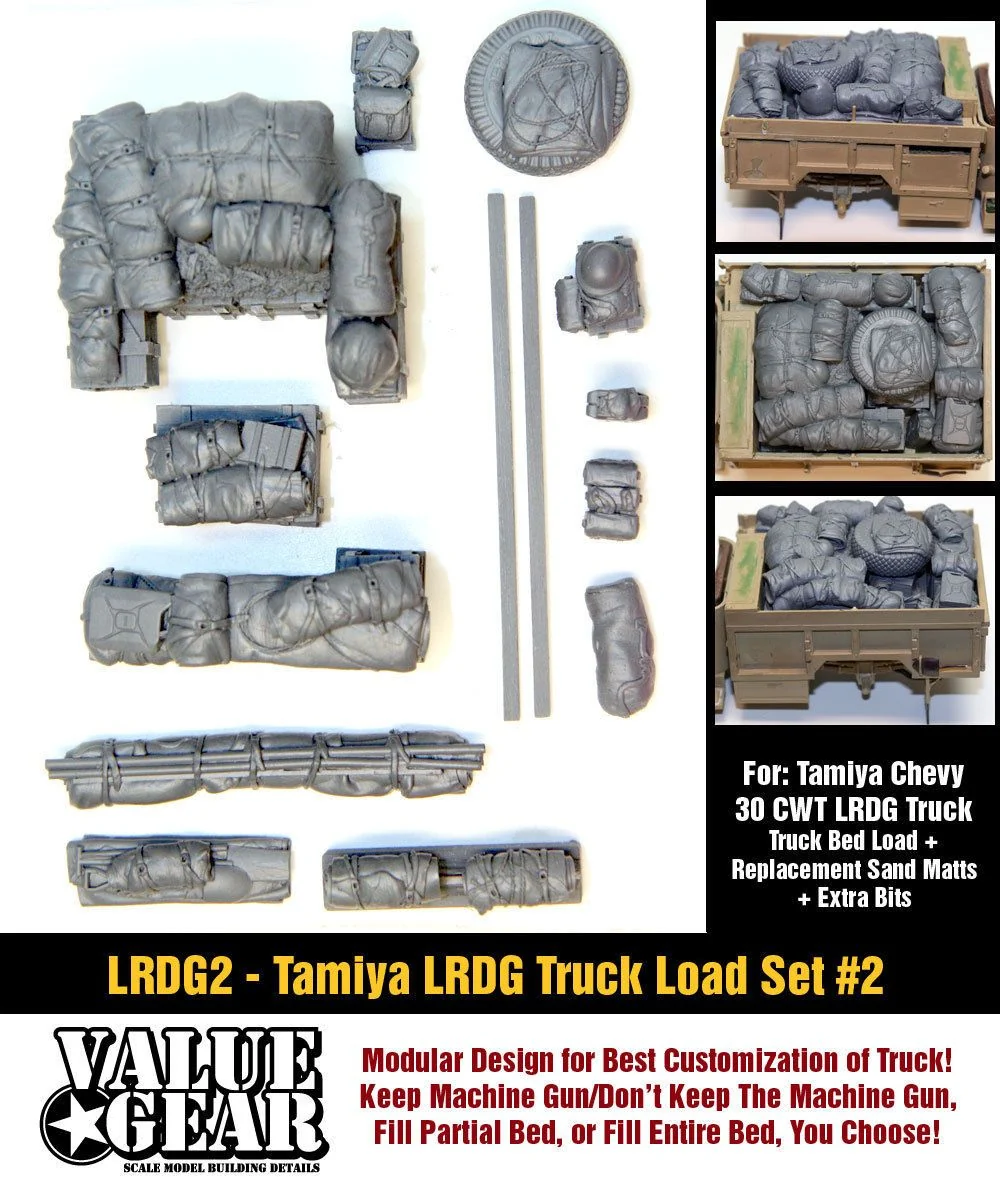 Valuegear 1/35 méretarányú WW2 LRDG teherautó rakomány (Tamiya) #2 Valuegear 1/35 méretarányú WW2 LRDG teherautó rakomány (Tamiya) #2