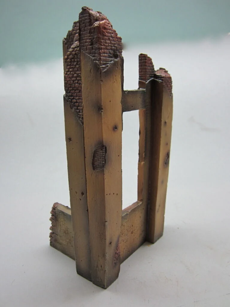 1/35 skala 2. verdenskrig tysk offentlig bygning ruin-hjørne