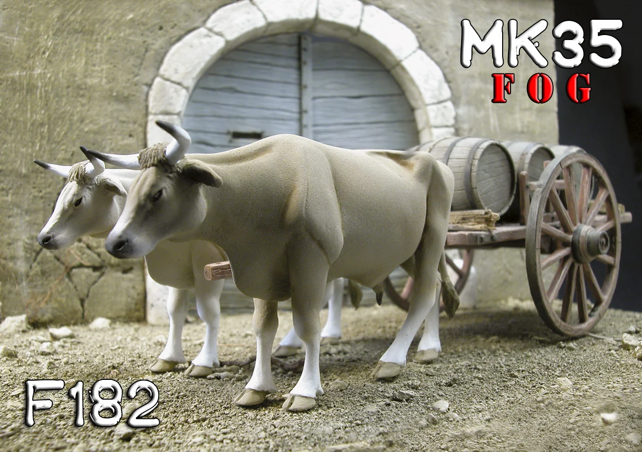 MK35 1/35 Scale Oxen for pulling carts (single Ox Cow figure) MK35 1/35 Scale Oxen for pulling carts (single Ox Cow figure)