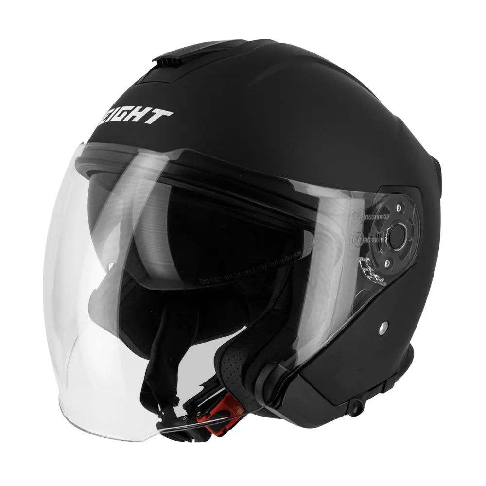 Mat crna jet kaciga – s770