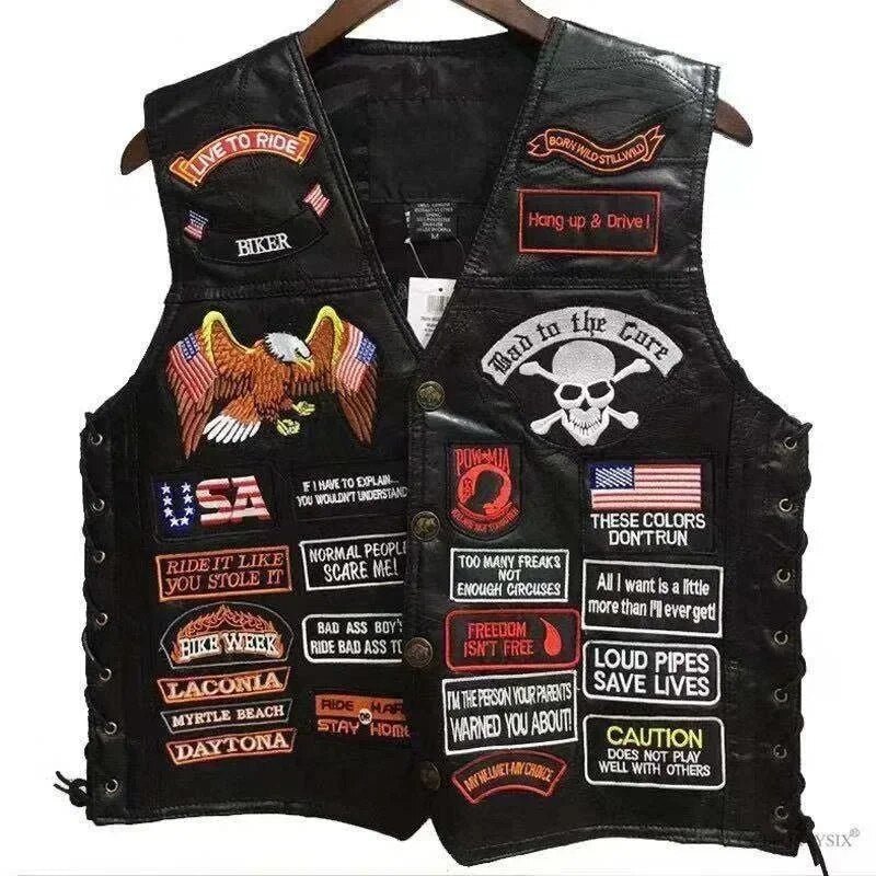 Harley Davidson biciklistički kožni prsluk