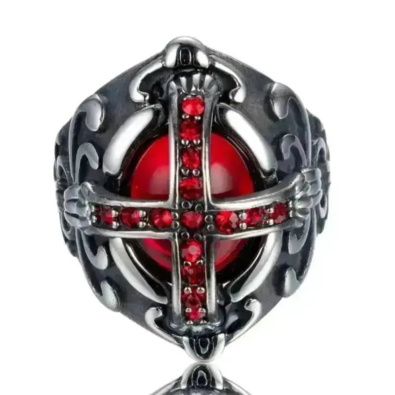 Čelični prsten – templarski križ