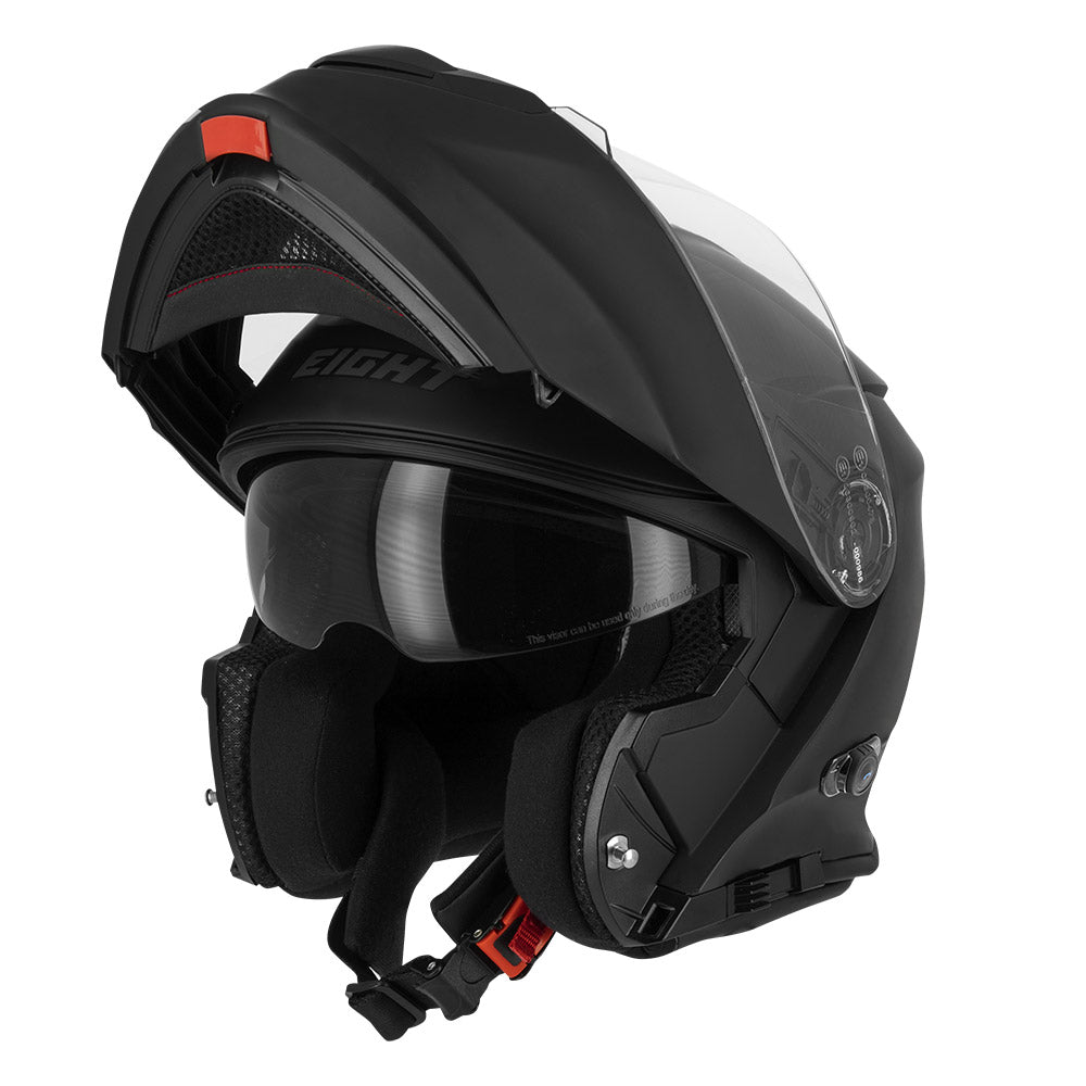 Integrirana Bluetooth motociklistička kaciga – crna