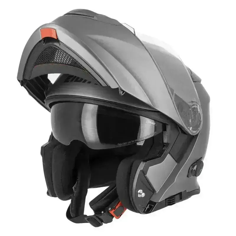 Modularna Bluetooth motociklistička kaciga – siva