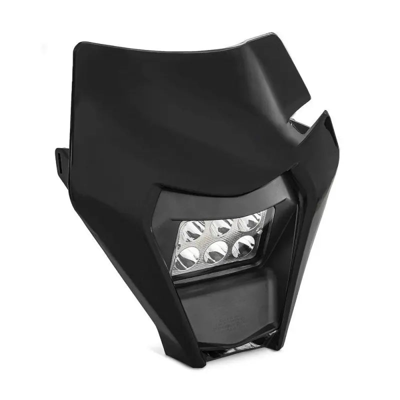 LED reflektor za motocikl + ploča za enduro xdure bk2 univerzalni crni oklop