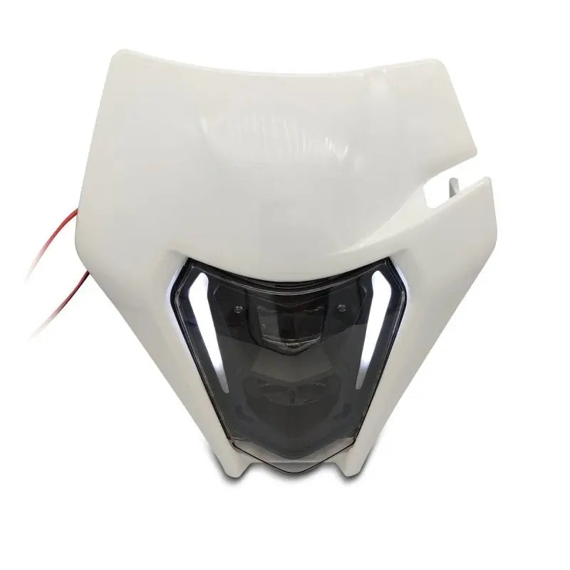 LED reflektor za motocikl + bijela enduro offroad registarska pločica