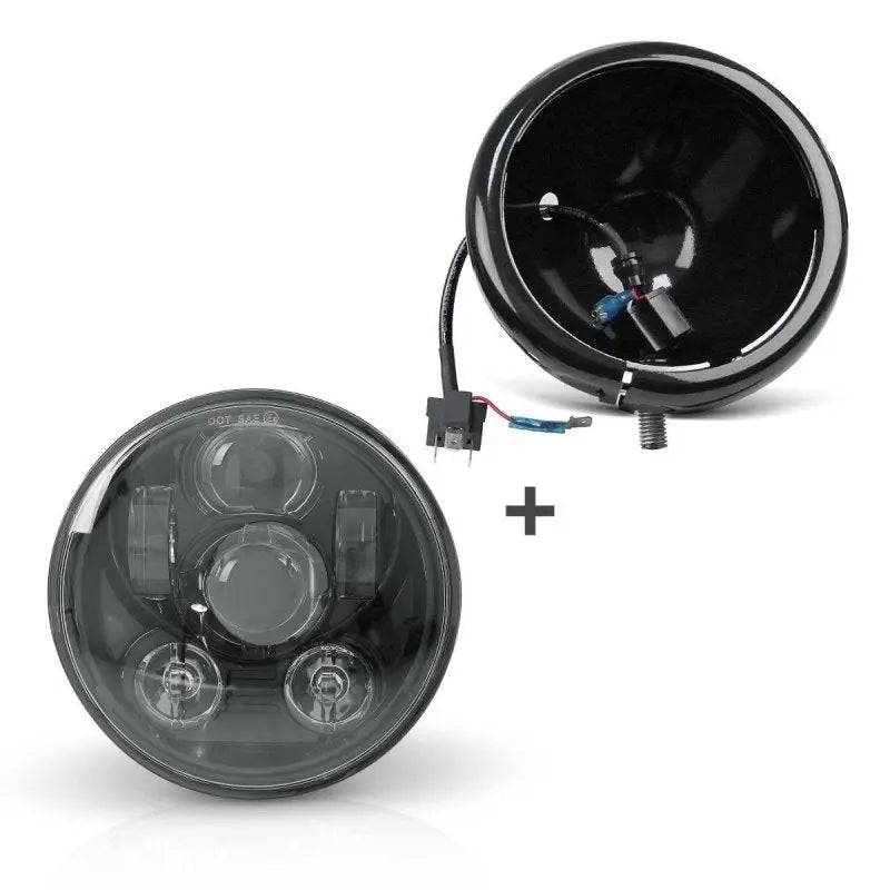 LED far za mototsikl, 5,75 incha + nosach – komplet kompatibilan sa harlei Davidson Dina Sportster Softail